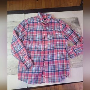 Vineyard Vines Whale Shirt Pink blue Kid Size Medium 12-14 cotton